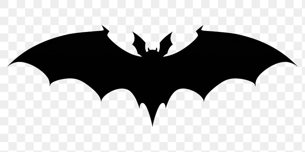 PNG Bat silhouette wildlife symbol animal.