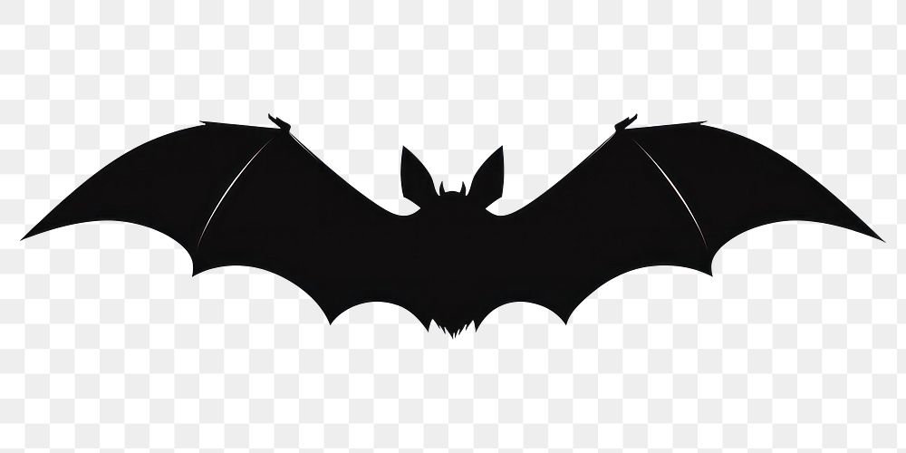 PNG Bat silhouette wildlife animal mammal.
