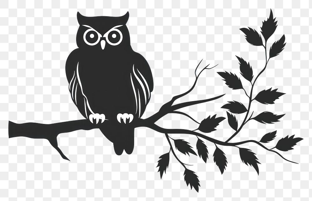 PNG Owl silhouette kangaroo stencil wallaby.