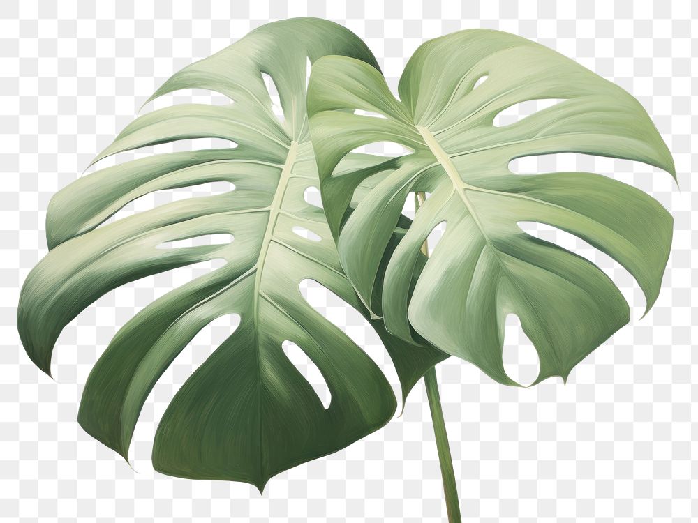 PNG  Close up on pale monstera blossom flower person.