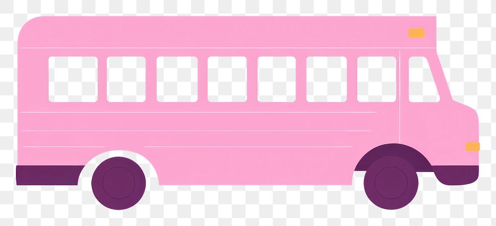 PNG School bus vehicle minibus car.