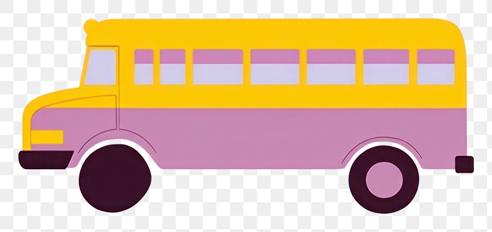 PNG School bus vehicle car transportation.