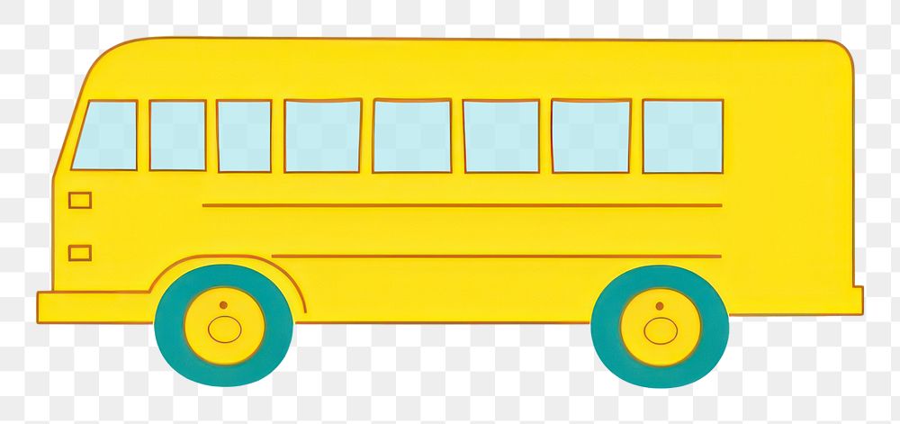 PNG School bus vehicle wheel car.