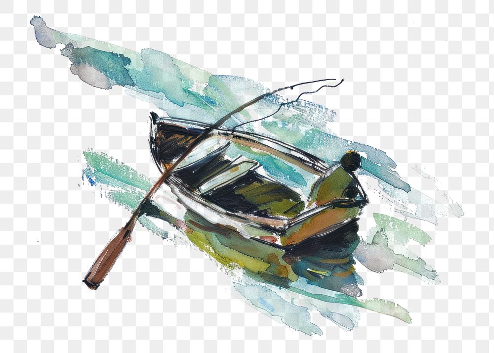 PNG Fishing watercraft painting vehicle.