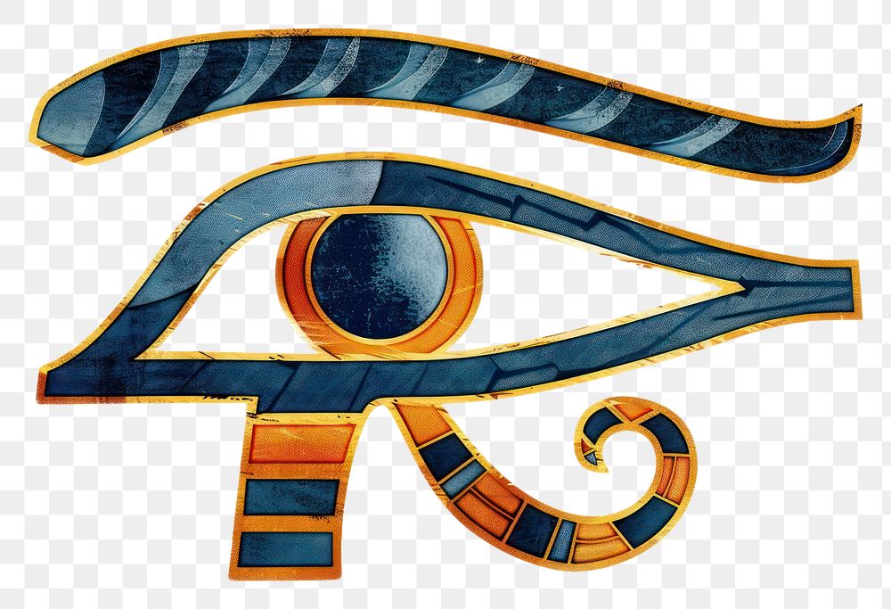 PNG Ancient Egyptian Eye of Horus symbol white background appliance.