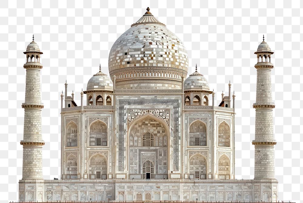 PNG Taj Mahag architecture landmark arched.
