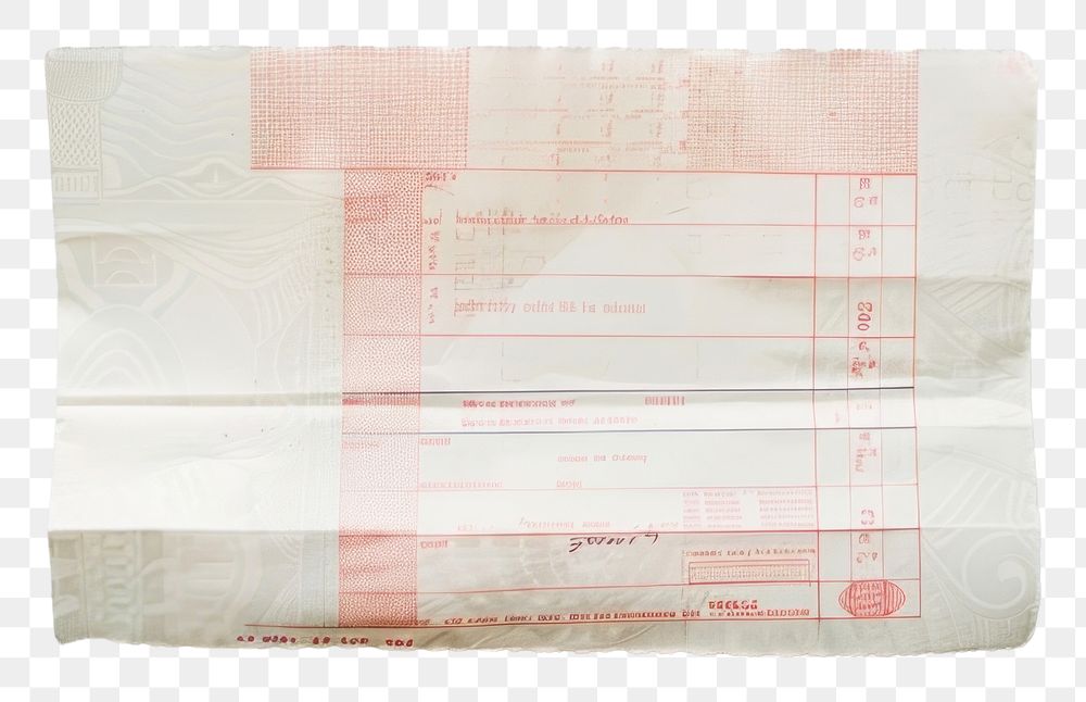 PNG Receipt paper white background rectangle.
