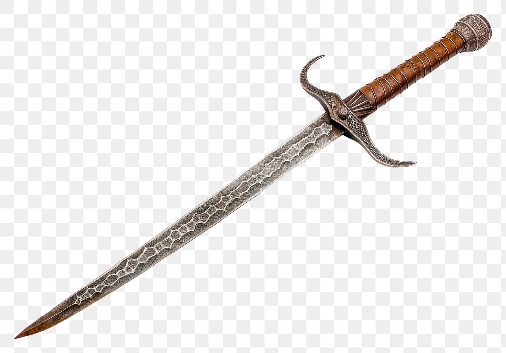 PNG A sharp sword weaponry dagger blade.