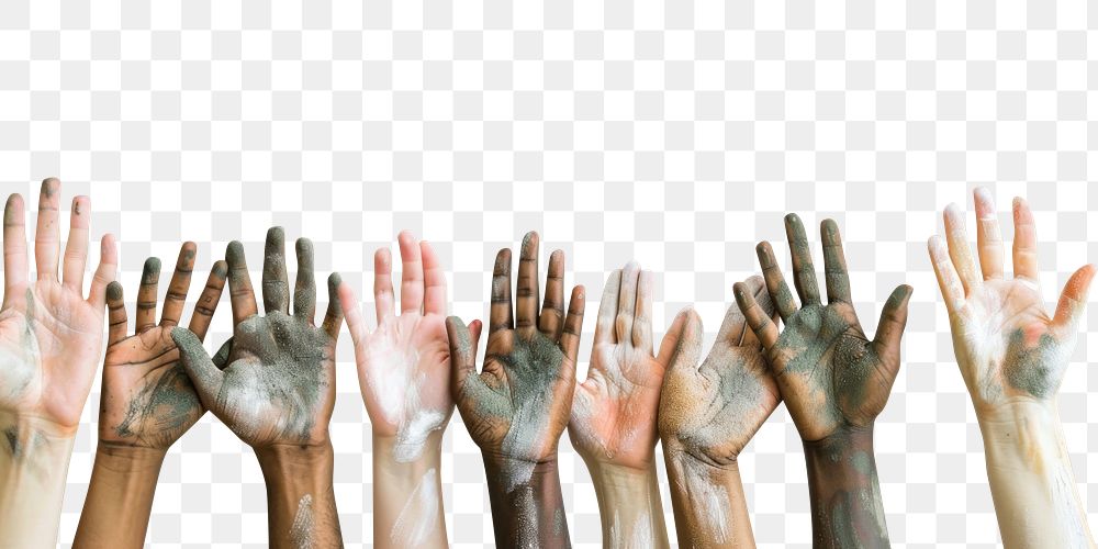PNG Diversity hands finger person human