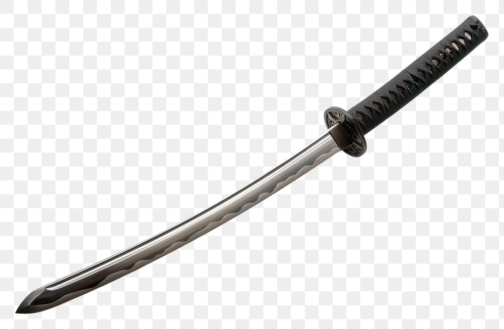 PNG Samurai sword weaponry dagger blade.