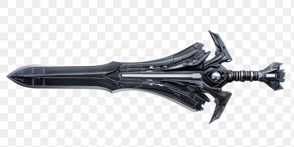 PNG Sci-fi sword weaponry dagger blade.