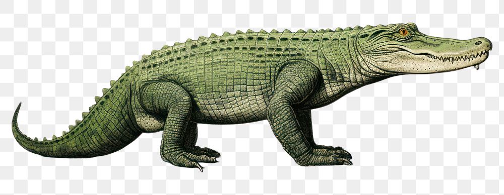PNG Crocodile reptile animal lizard.