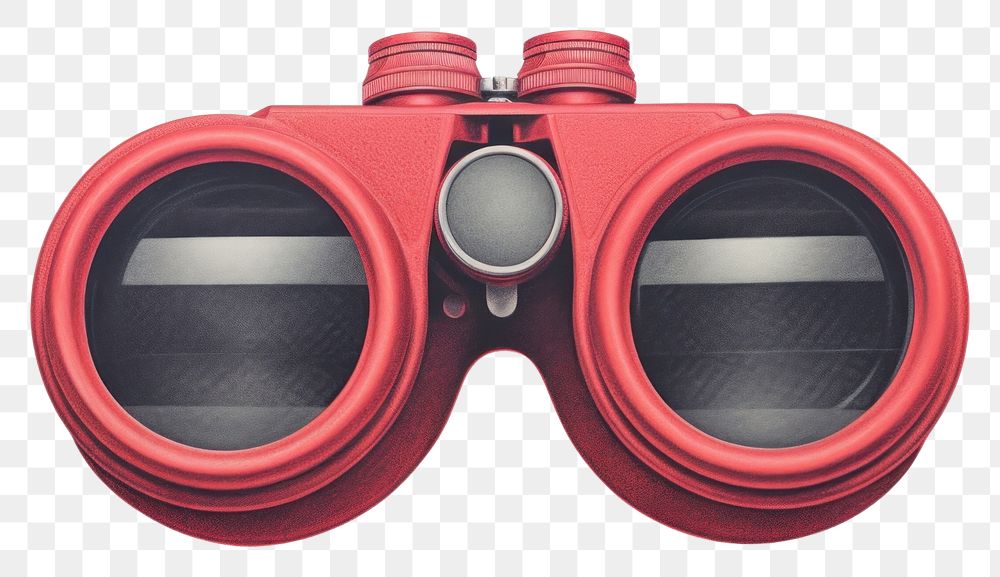 PNG Binoculars red electronics technology.