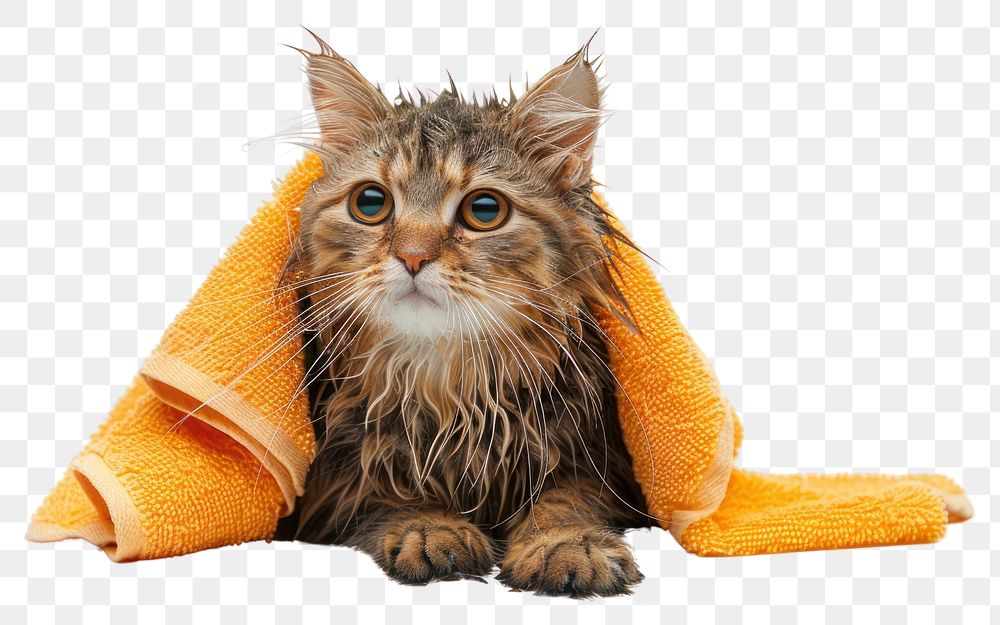 PNG Towel mammal animal kitten