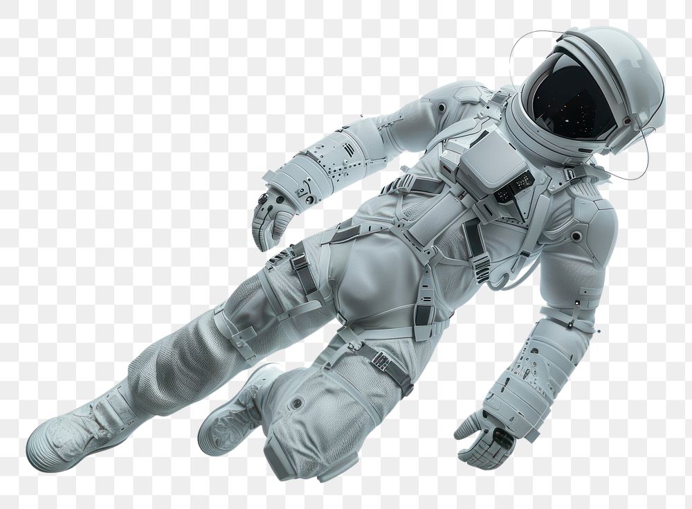 PNG Astronaut suit helmet white futuristic.
