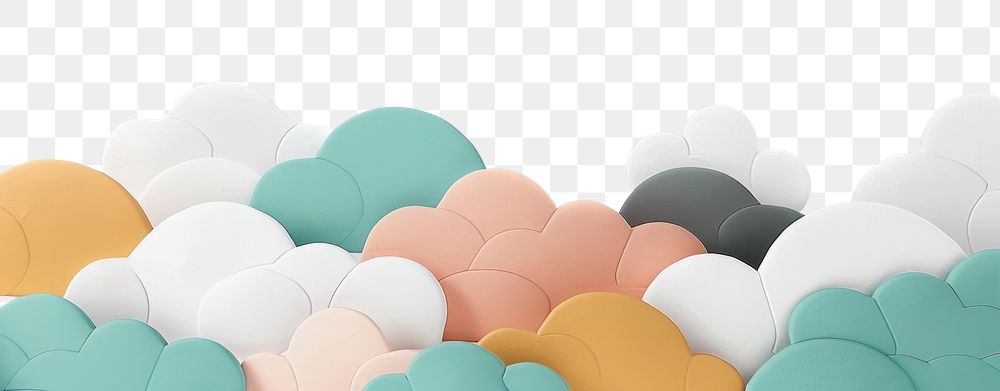 PNG Sky clouds border colorful backgrounds white background abundance.