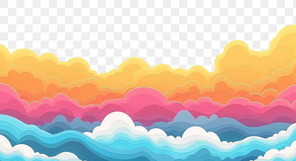 PNG Sky clouds border backgrounds outdoors nature.