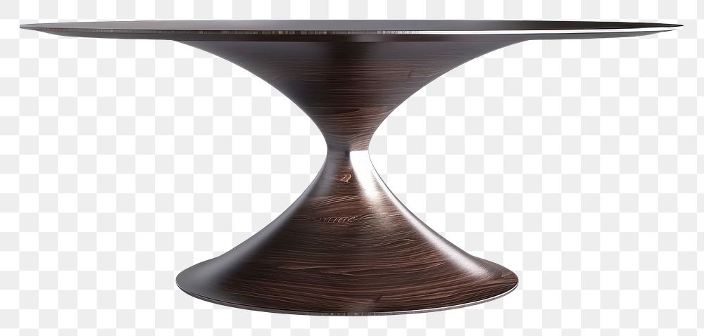 PNG Wooden round dining table furniture white background simplicity.