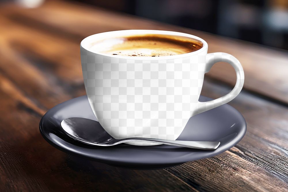 Coffee cup png mockup, transparent design