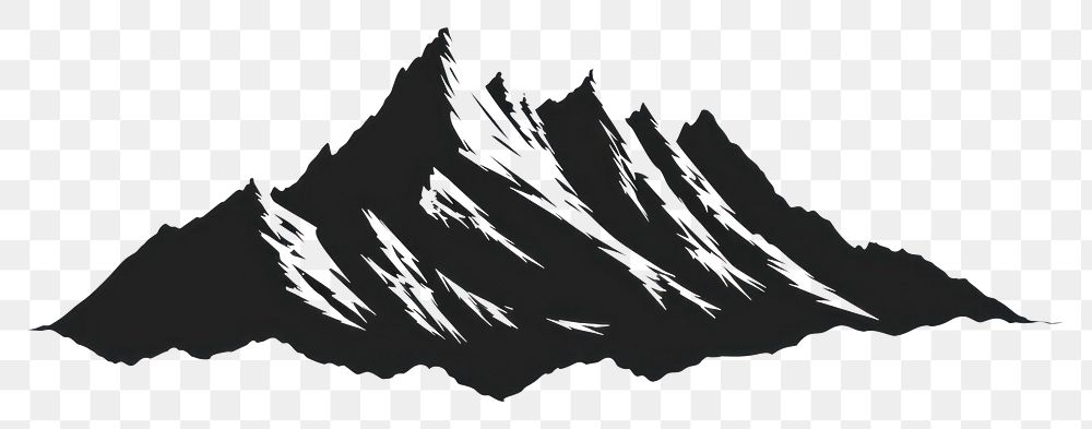 PNG Mountain silhouette clip art nature white stratovolcano