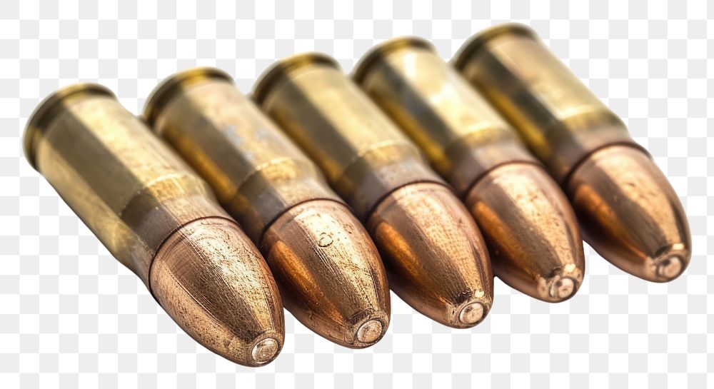 PNG Bullets ammunition weapon white background.