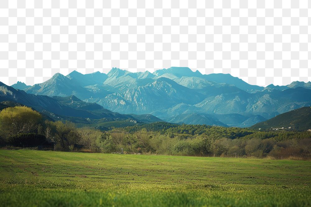 PNG Beautiful Mountain ranges mountain landscape grassland.