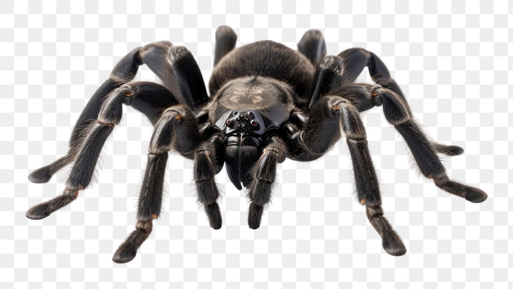 PNG  Black tarantula invertebrate arachnid animal
