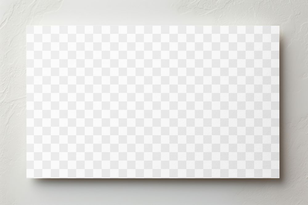 PNG business card mockup, transparent design