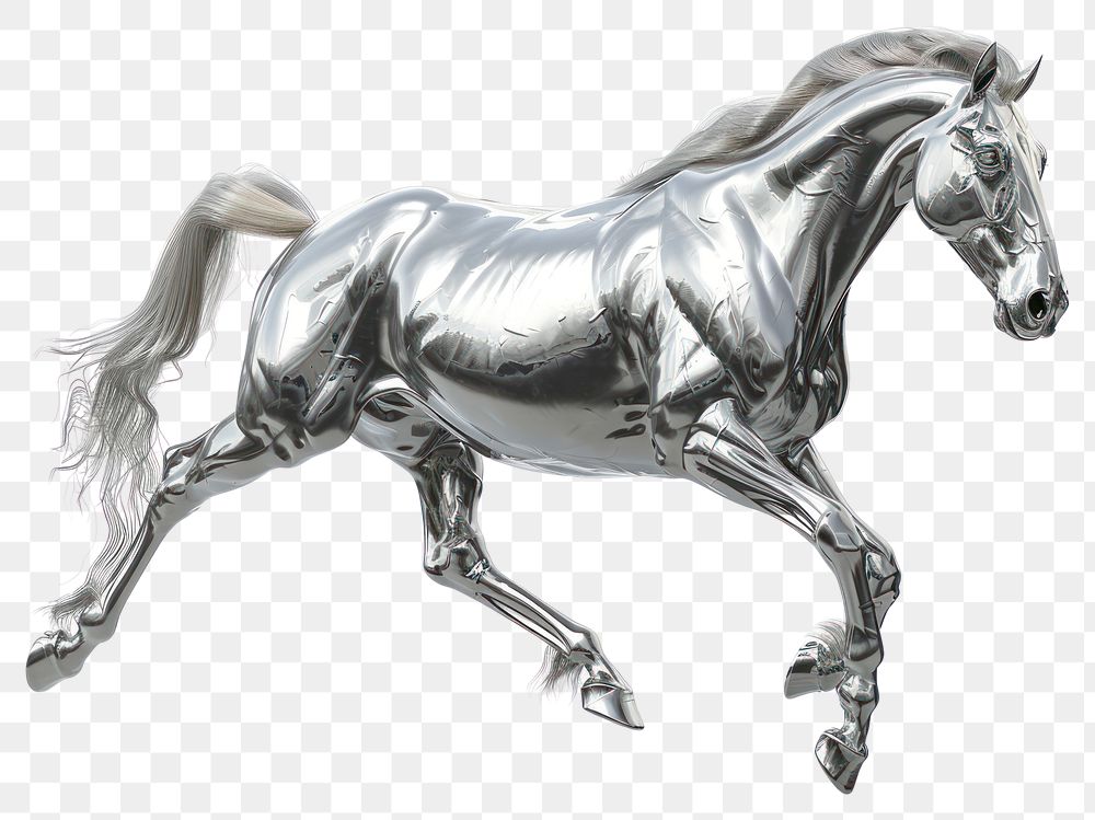 PNG Horse in titanium texture horse mammal animal.