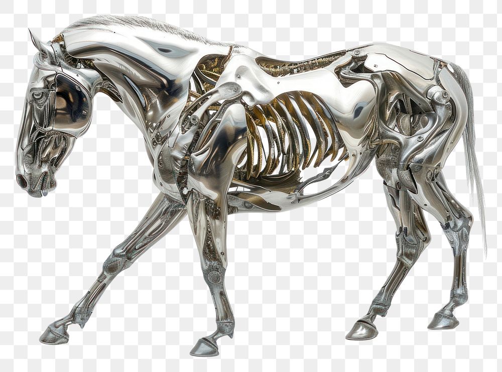 PNG Horse in titanium texture horse animal mammal.