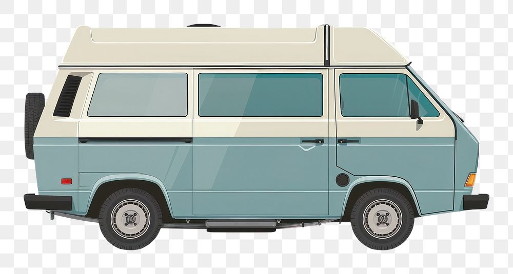 PNG  Van transportation automobile caravan.