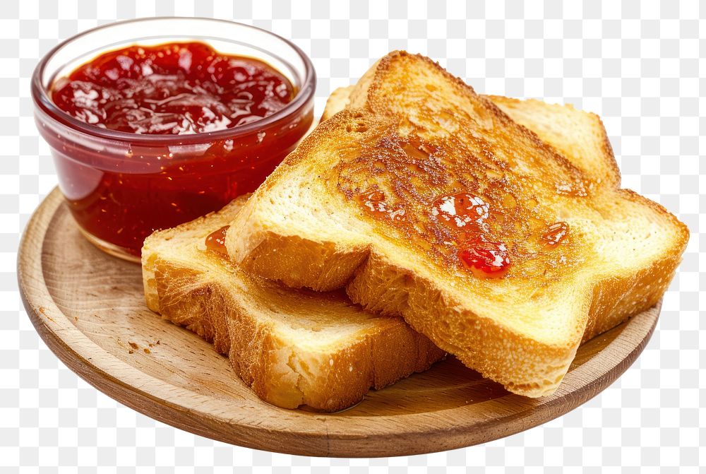 PNG  Bread toast jam ketchup