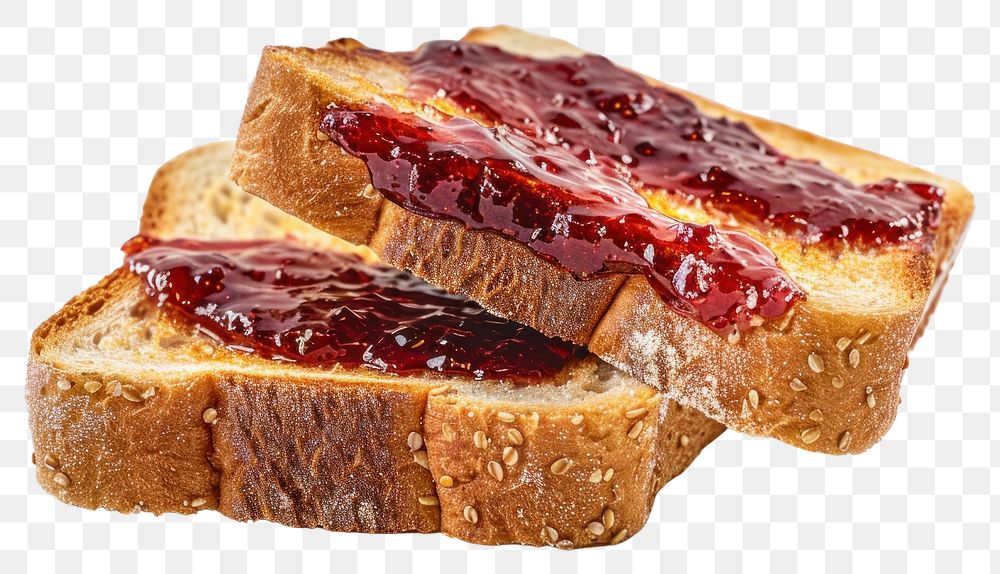 PNG  Bread toast jam ketchup.