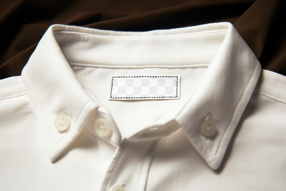 PNG Shirt label mockup, transparent design