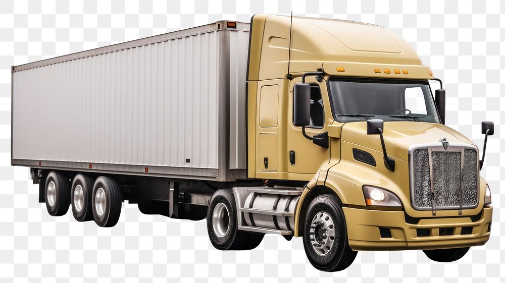 PNG Full cargo truck transportation vehicle van.