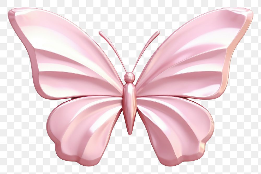 PNG Butterfly petal pink white background