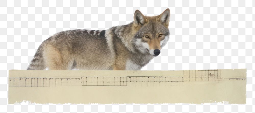 PNG Wolf wildlife animal mammal.