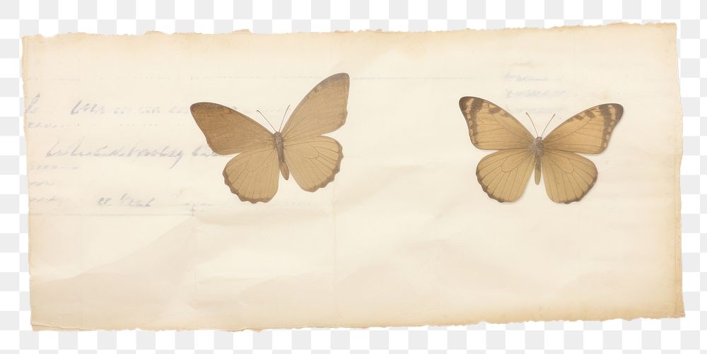PNG Butterflies paper animal text.