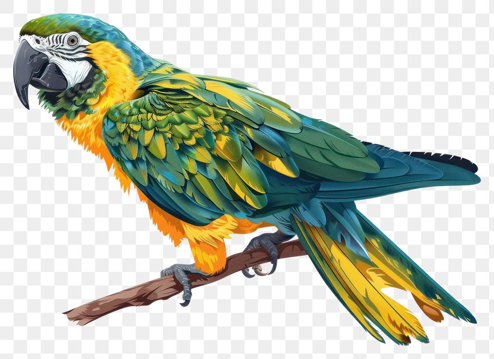 PNG Brazill parrot animal bird.