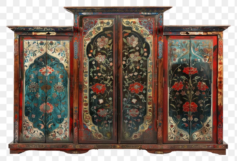 PNG Ottoman painting of closet sideboard furniture cupboard.