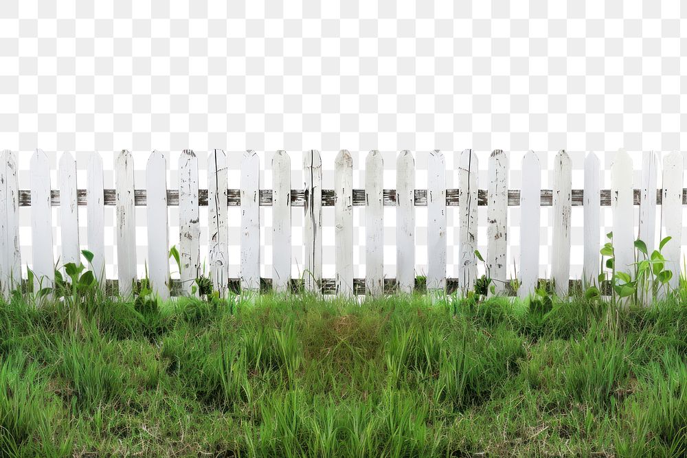 White wooden fence outdoors nature gate.