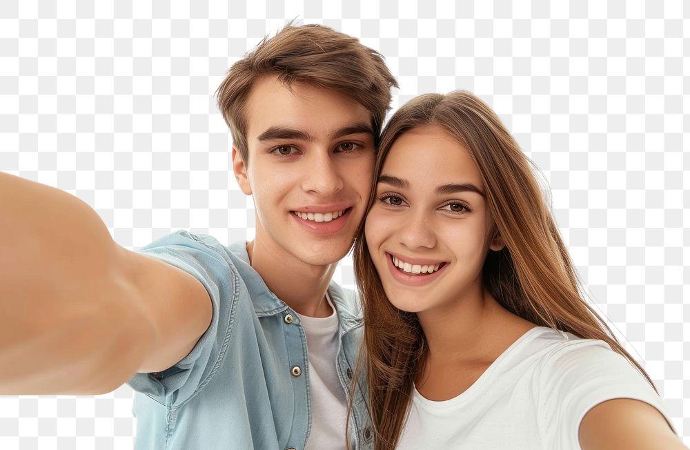 PNG Selfie teen dimples person.