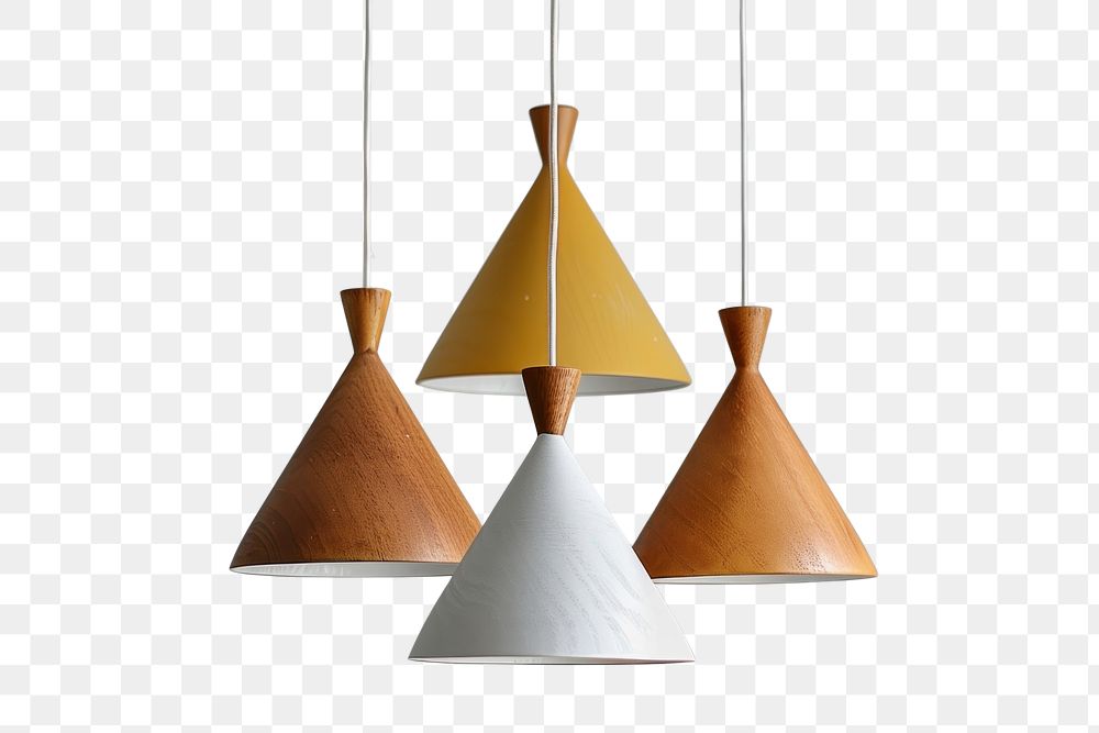 PNG Hanging light mockup chandelier lampshade