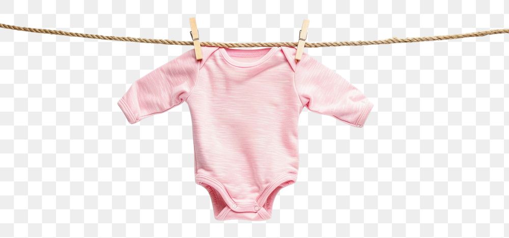 PNG Newborn babysuit hang on rope with clothespin white background clothesline coathanger.