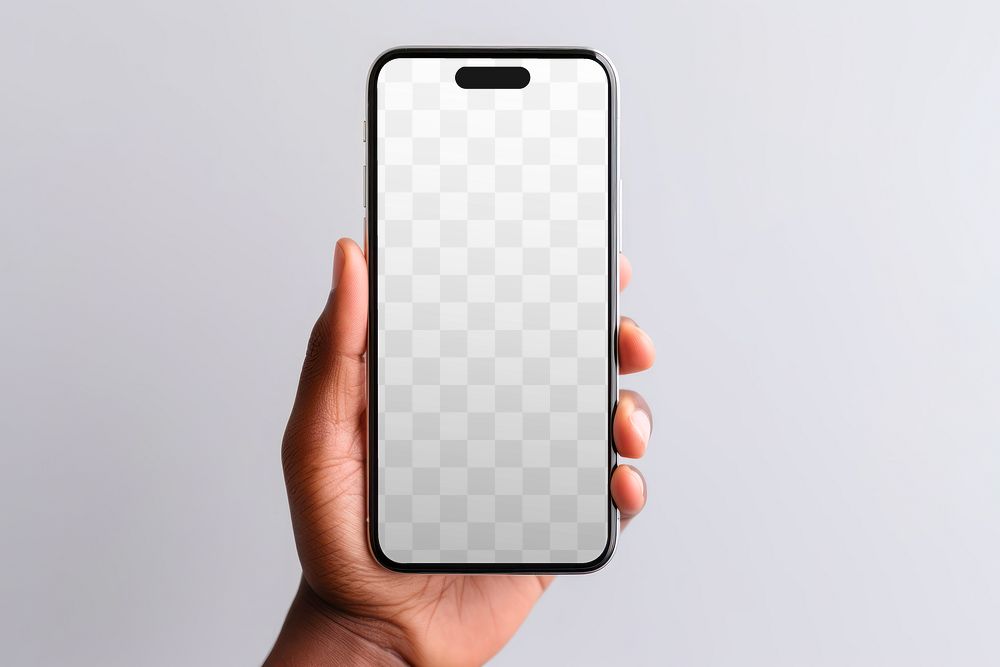 PNG Phone screen mockup, transparent design