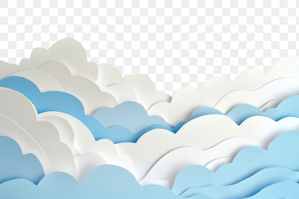 PNG  Cloud airpalne paper art backgrounds tranquility creativity