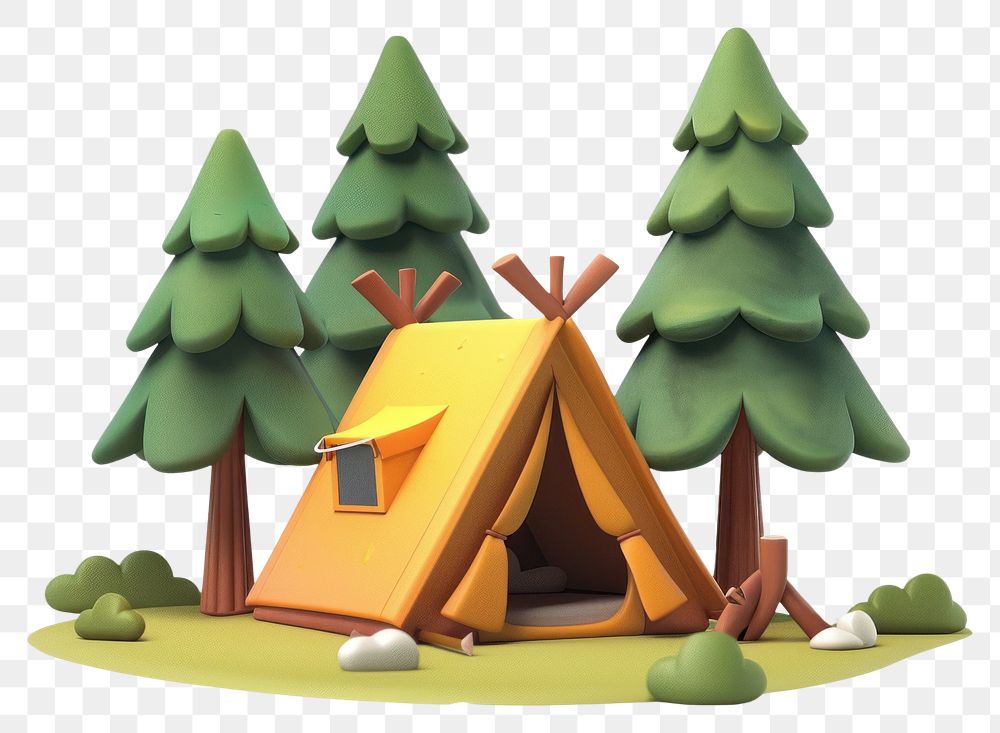 PNG Tent outdoors camping cartoon.