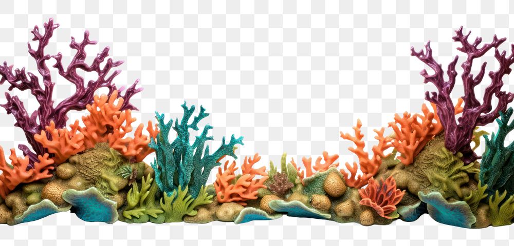 Coral reef and seaweed aquarium outdoors nature