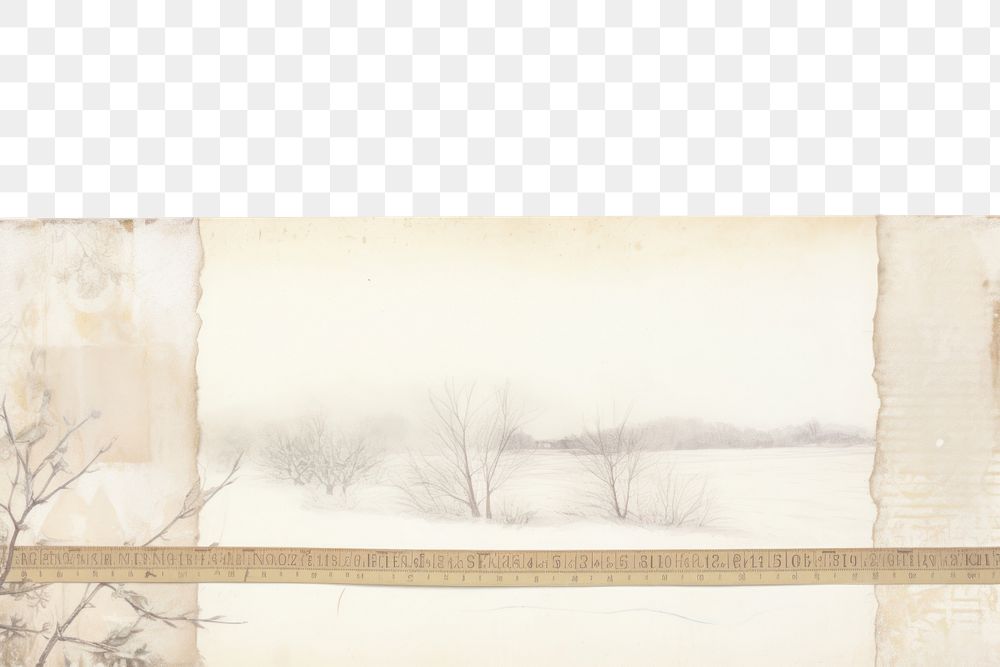 PNG Adhesive tape is stuck on winter ephemera collage backgrounds painting paper.
