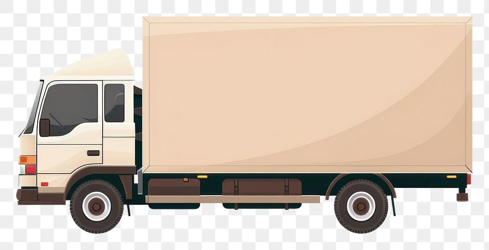 PNG Fast shipping delivery truck icon vehicle van white background.